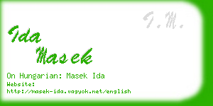 ida masek business card